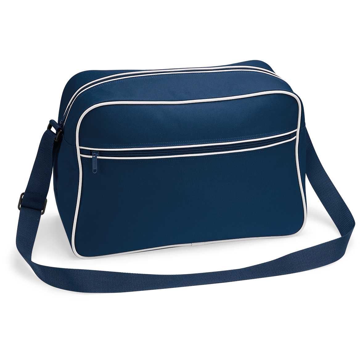 Bolsa Retro con bandolera French Navy / White