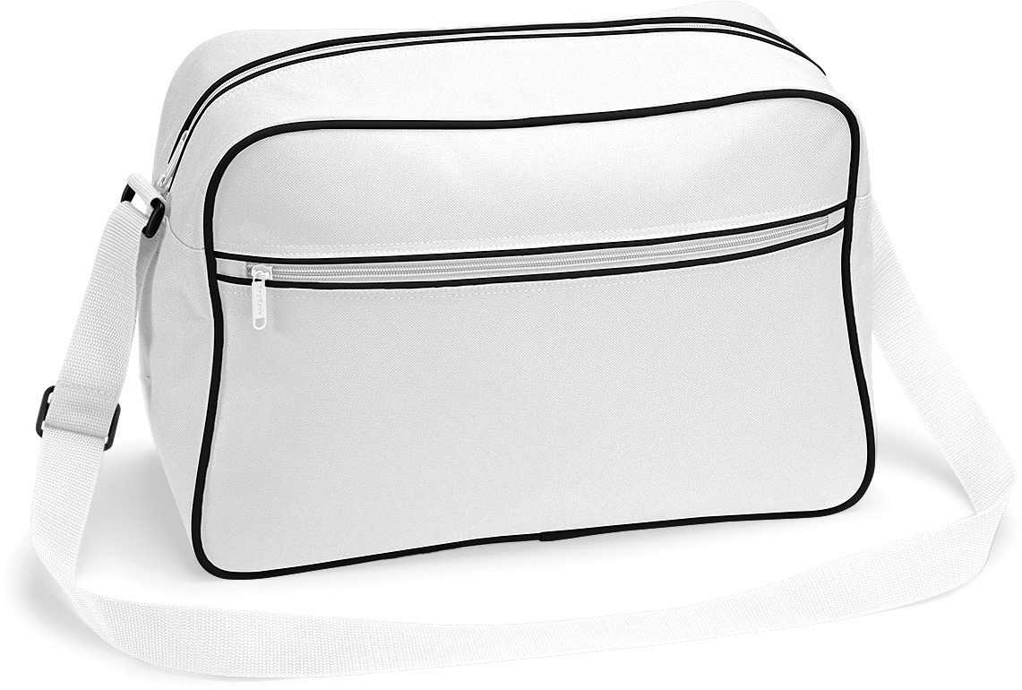 Bolsa Retro con bandolera White / Black