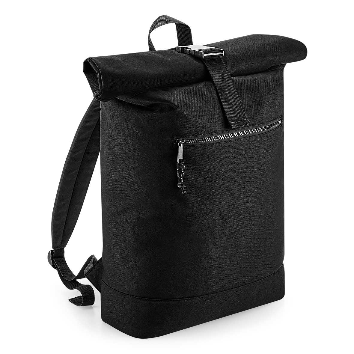 Mochila roll-top reciclada Black