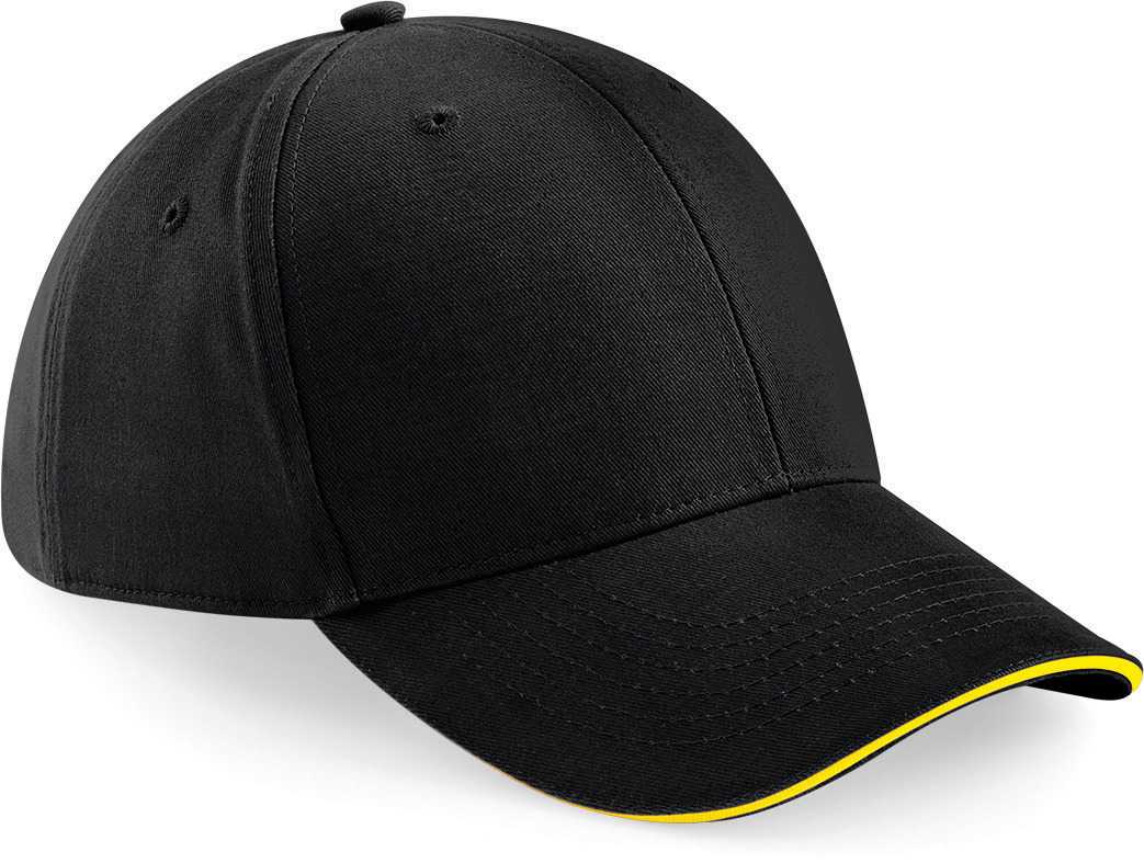 Gorra Athleisure - 6 paneles Black / Yellow