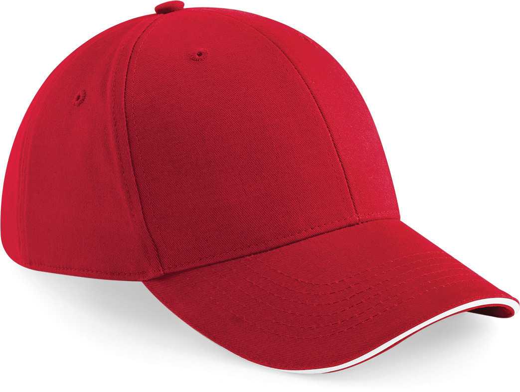 Gorra Athleisure - 6 paneles Classic Red / White