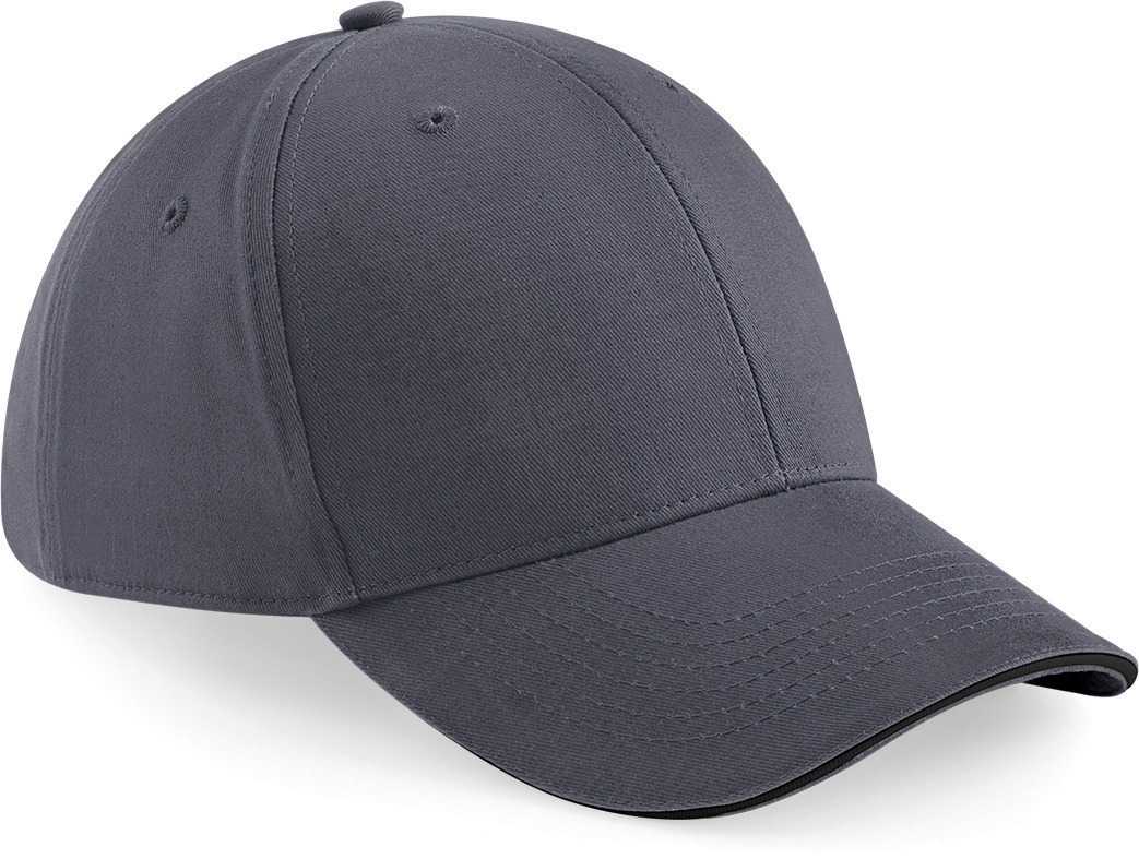 Gorra Athleisure - 6 paneles Graphite Grey / Black