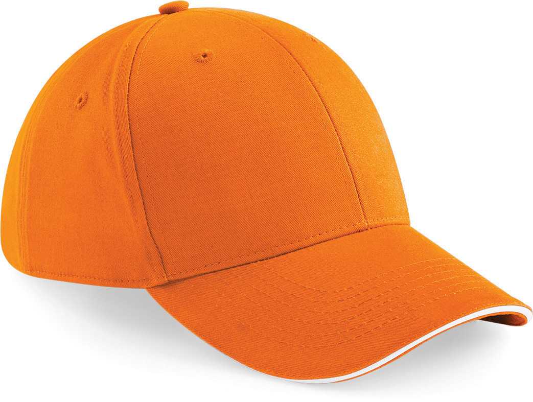 Gorra Athleisure - 6 paneles Orange / White