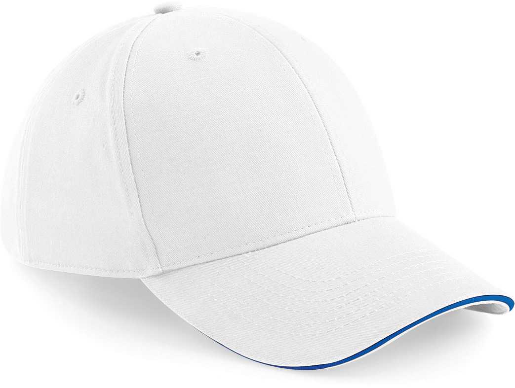 Gorra Athleisure - 6 paneles White / Bright Royal