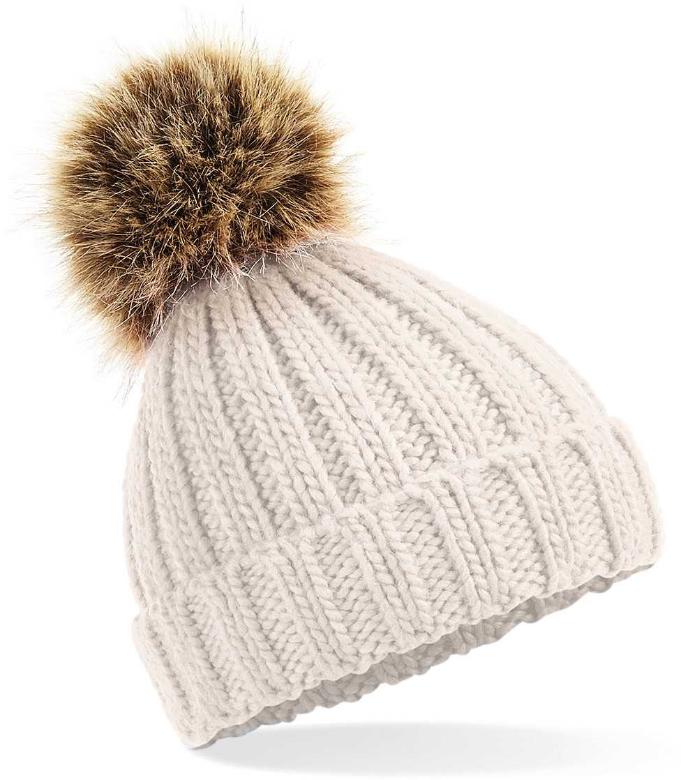 Gorro con Pompón Oatmeal