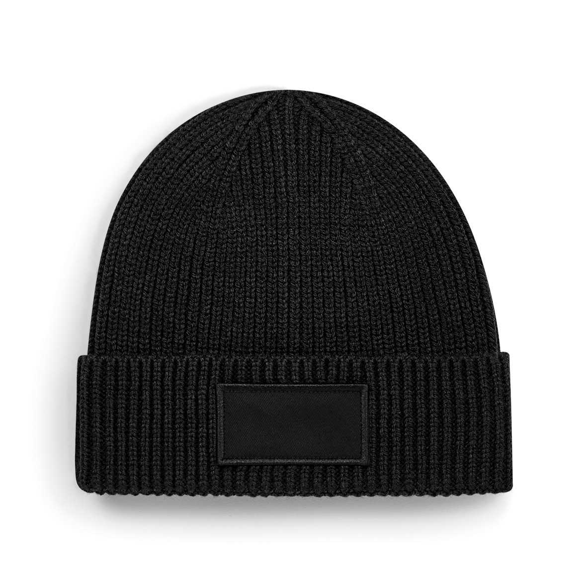Gorro moderno con parche<br/> Black