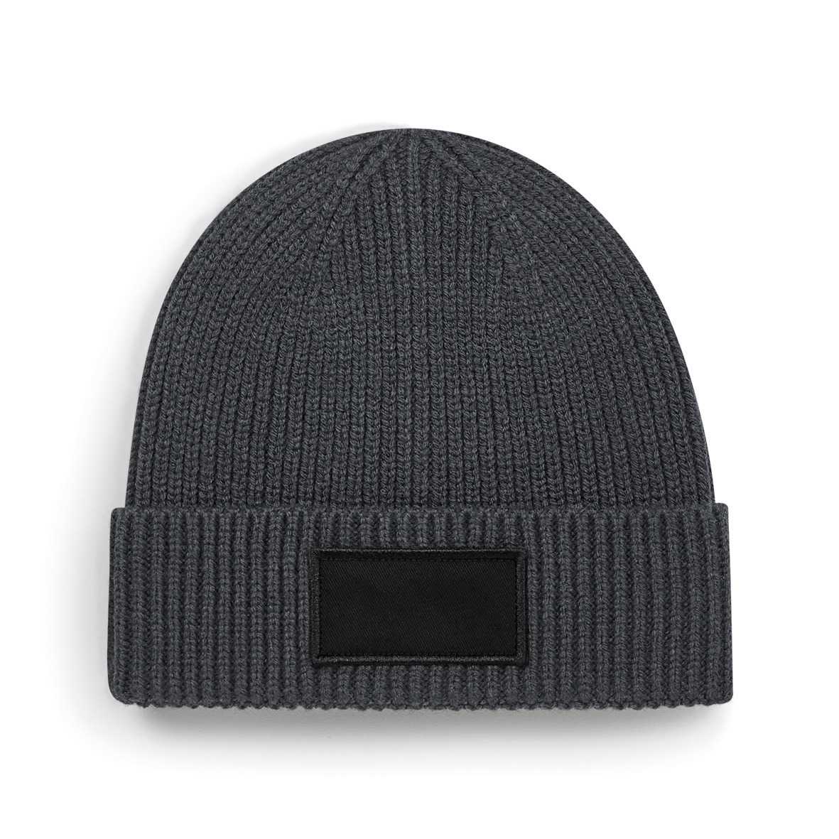 Gorro moderno con parche<br/> Graphite Grey / Black