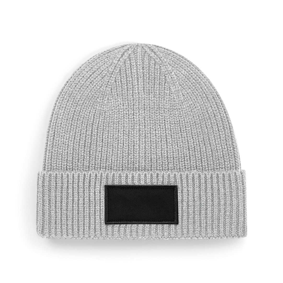 Gorro moderno con parche<br/> Light Grey / Black