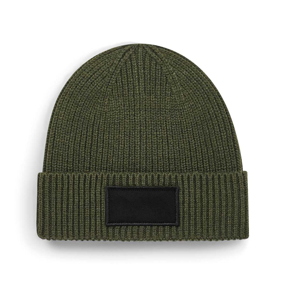 Gorro moderno con parche<br/> Military Green / Black