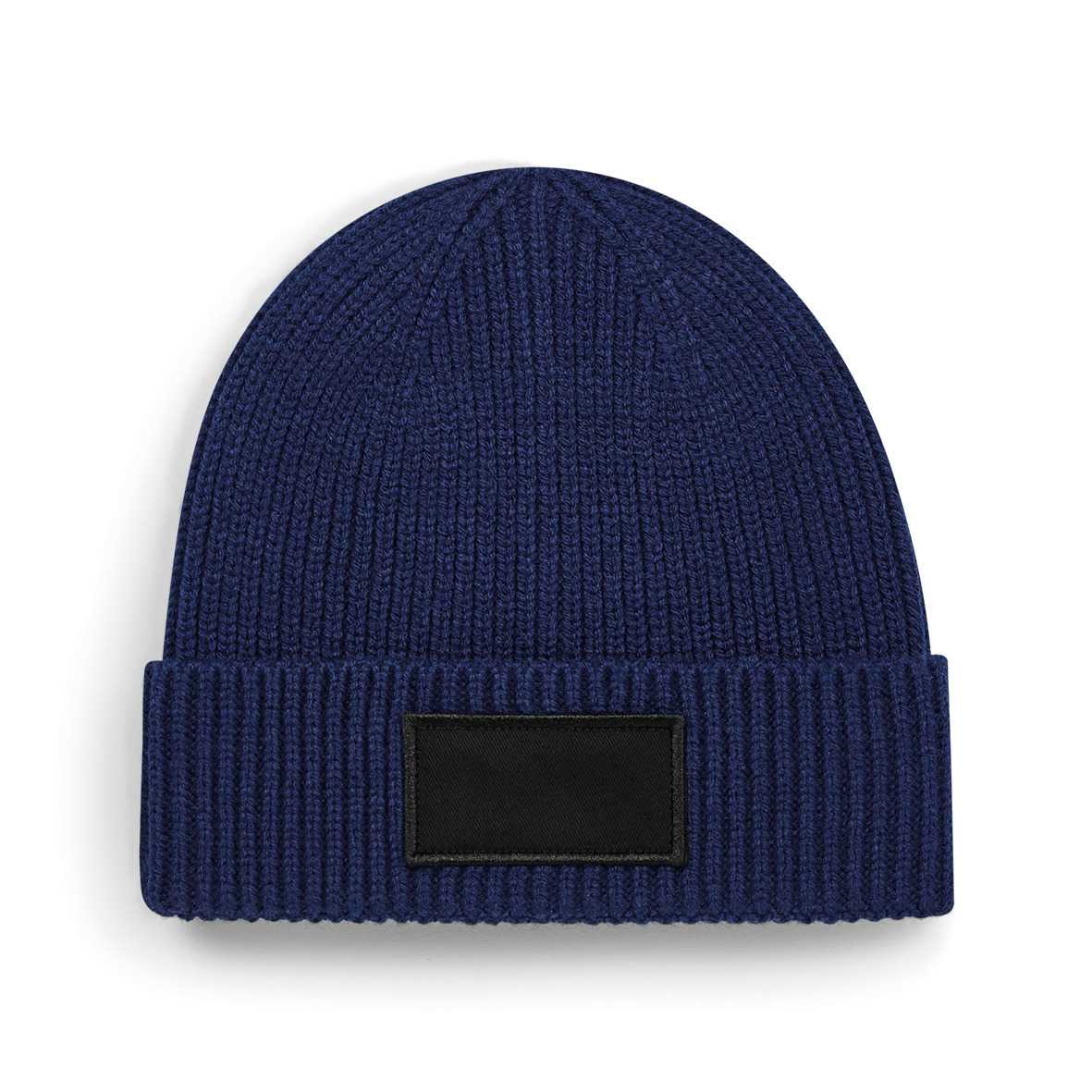 Gorro moderno con parche<br/> Oxford Navy / Black