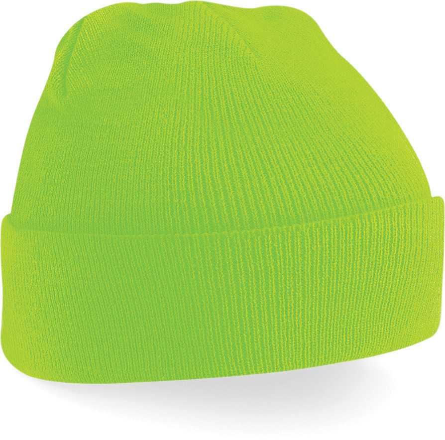 Gorro Original - borde vuelto Fluorescent Green