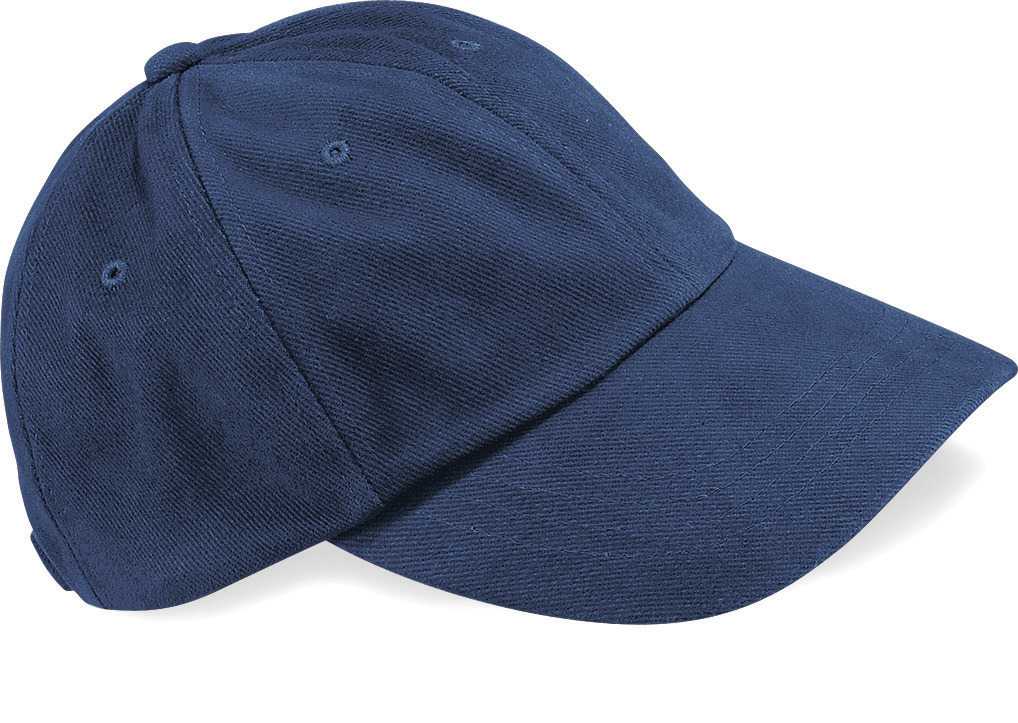 Gorra de perfil bajo de algodón grueso peinado - 6 paneles French Navy