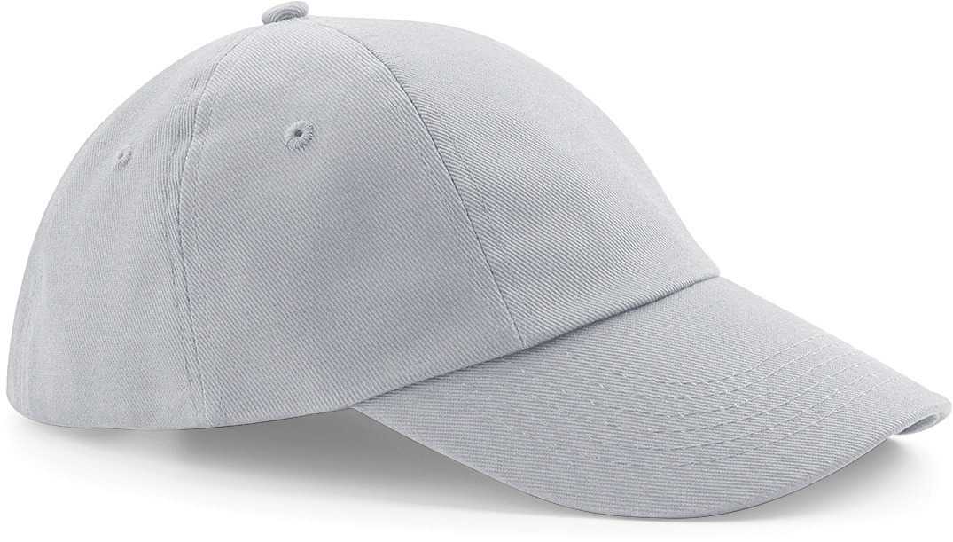 Gorra de perfil bajo algodón drill grueso - 6 paneles Light Grey