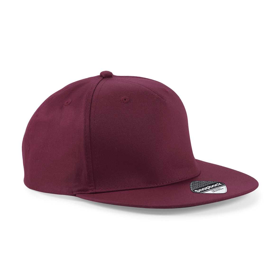 Gorra rapper - 5 paneles Burgundy