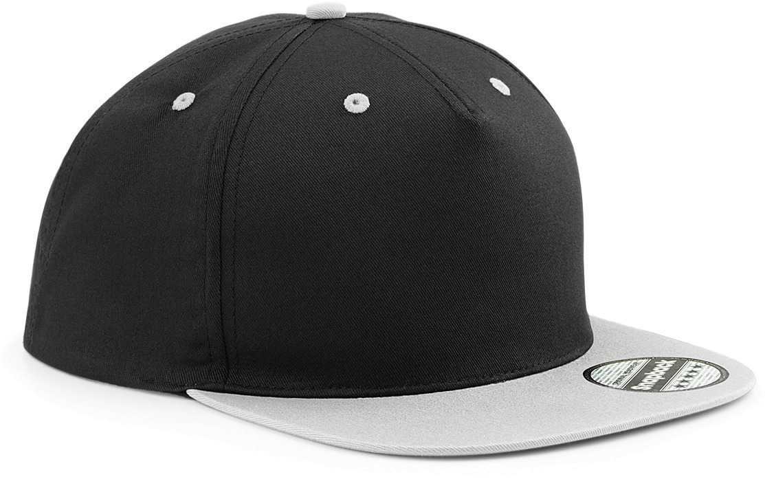 Gorra Snapback contrastada - 5 PANELES Black / Grey