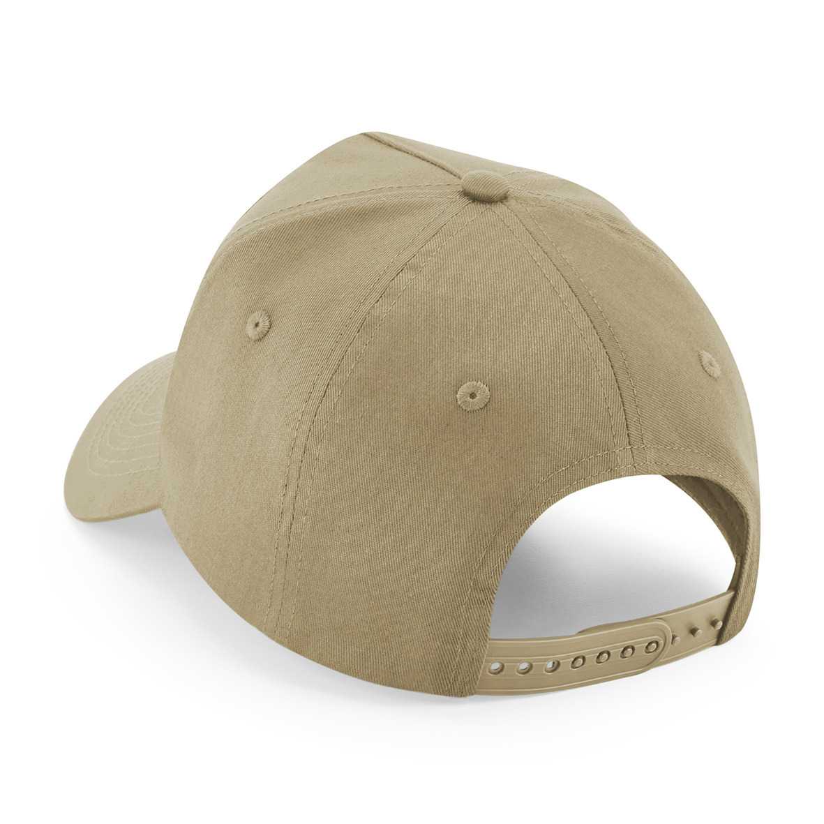 Gorra de 5 paneles con parche extraíble Desert sand