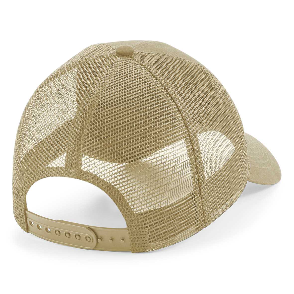 Gorra de rejilla con parche extraíble y ajustable en la parte trasera <br/> Desert sand