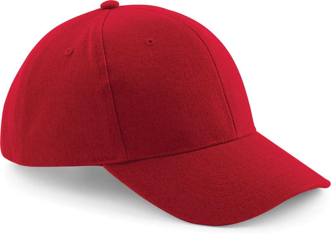 Gorra Pro-Style de algodón peinado - 6 paneles Classic Red