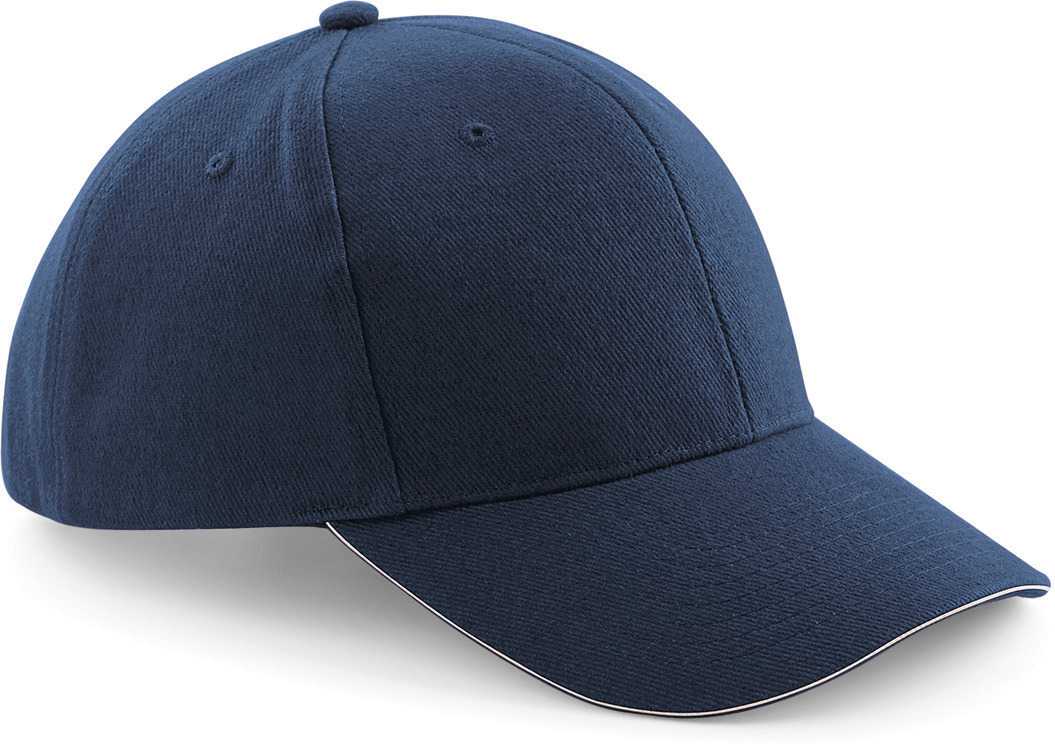 Gorra Pro-Style de algodón peinado - 6 paneles French Navy / Stone