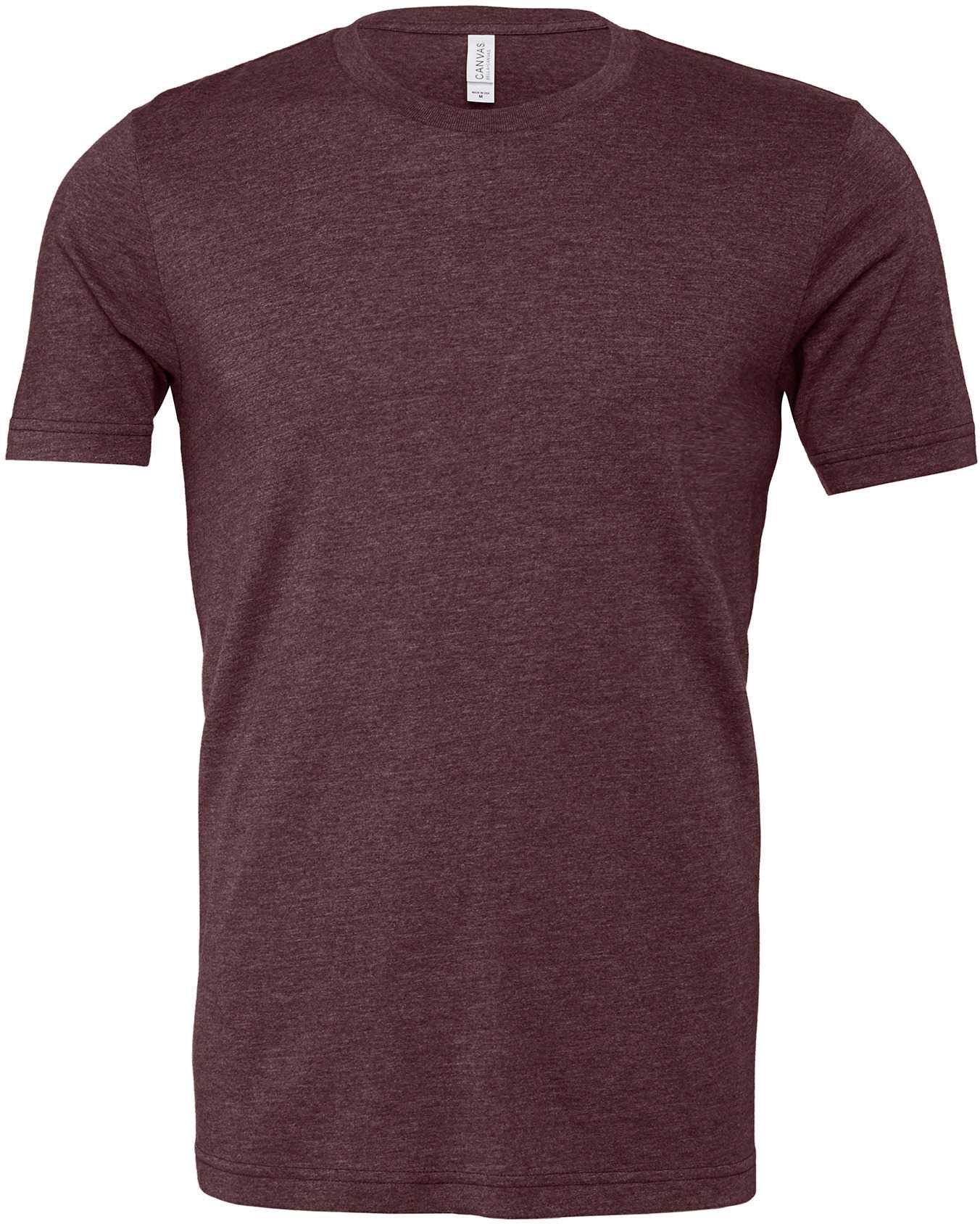 Camiseta cuello redondo hombre Heather Heather Maroon