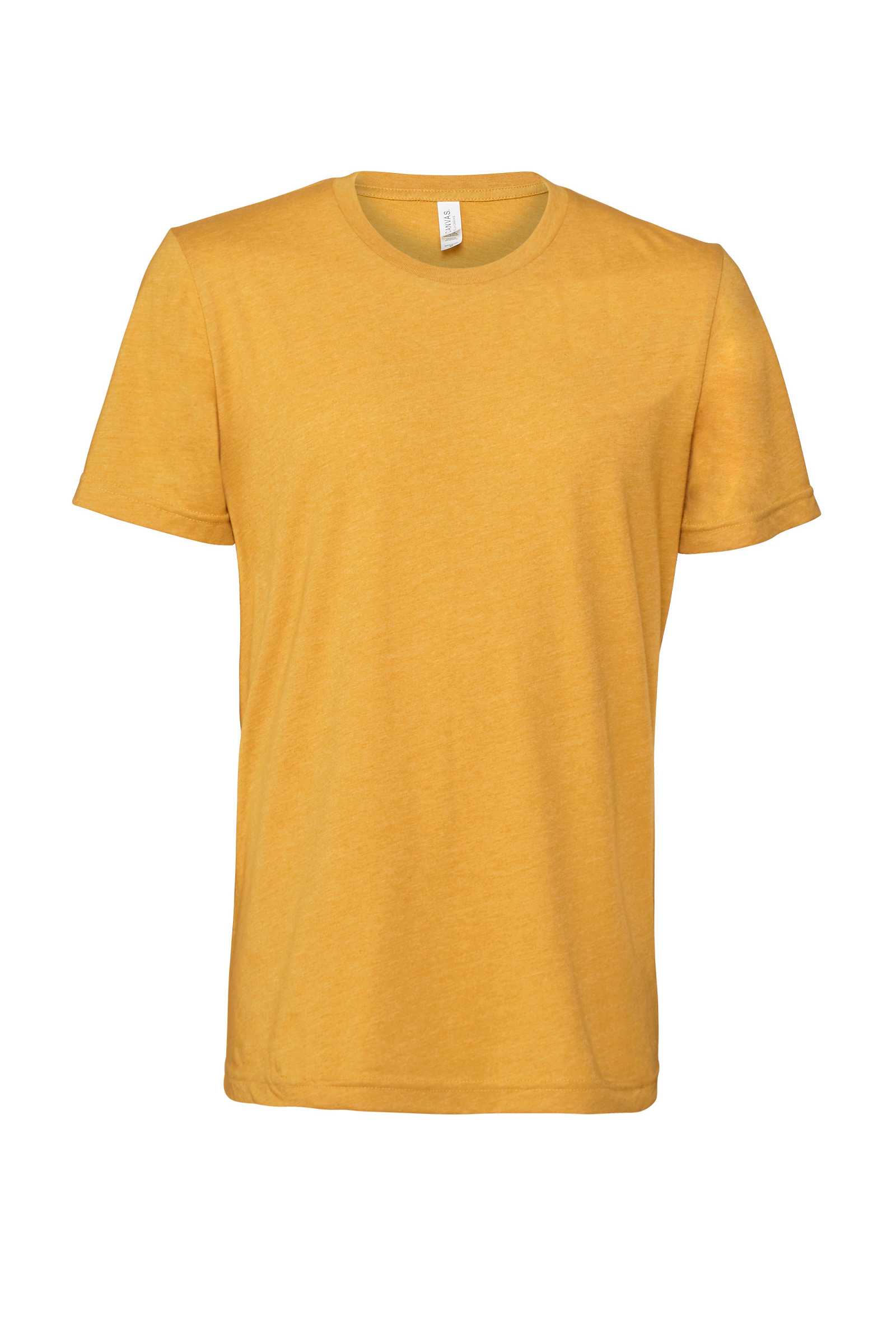 Camiseta cuello redondo hombre Heather Heather Mustard