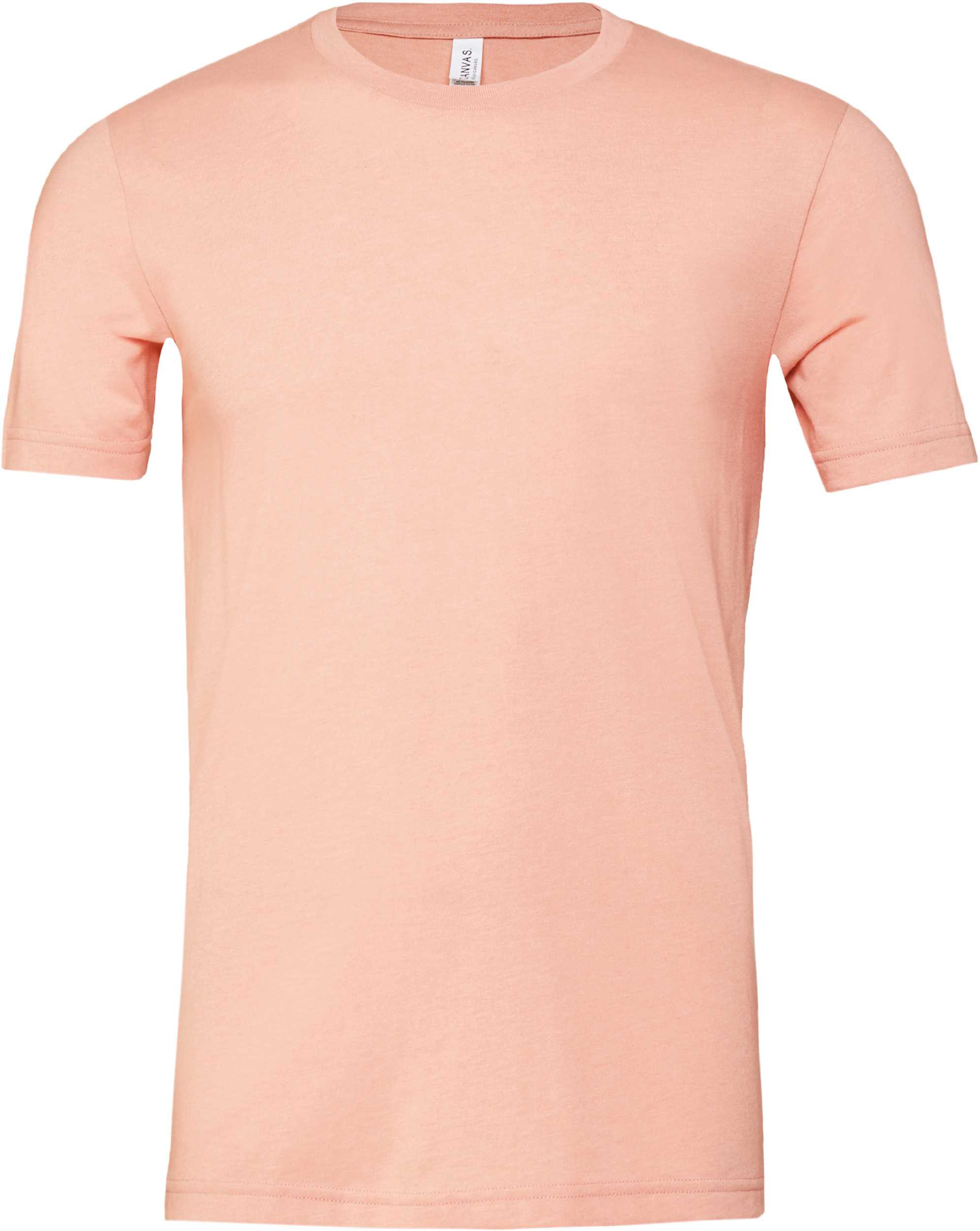Camiseta cuello redondo hombre Heather Heather Peach