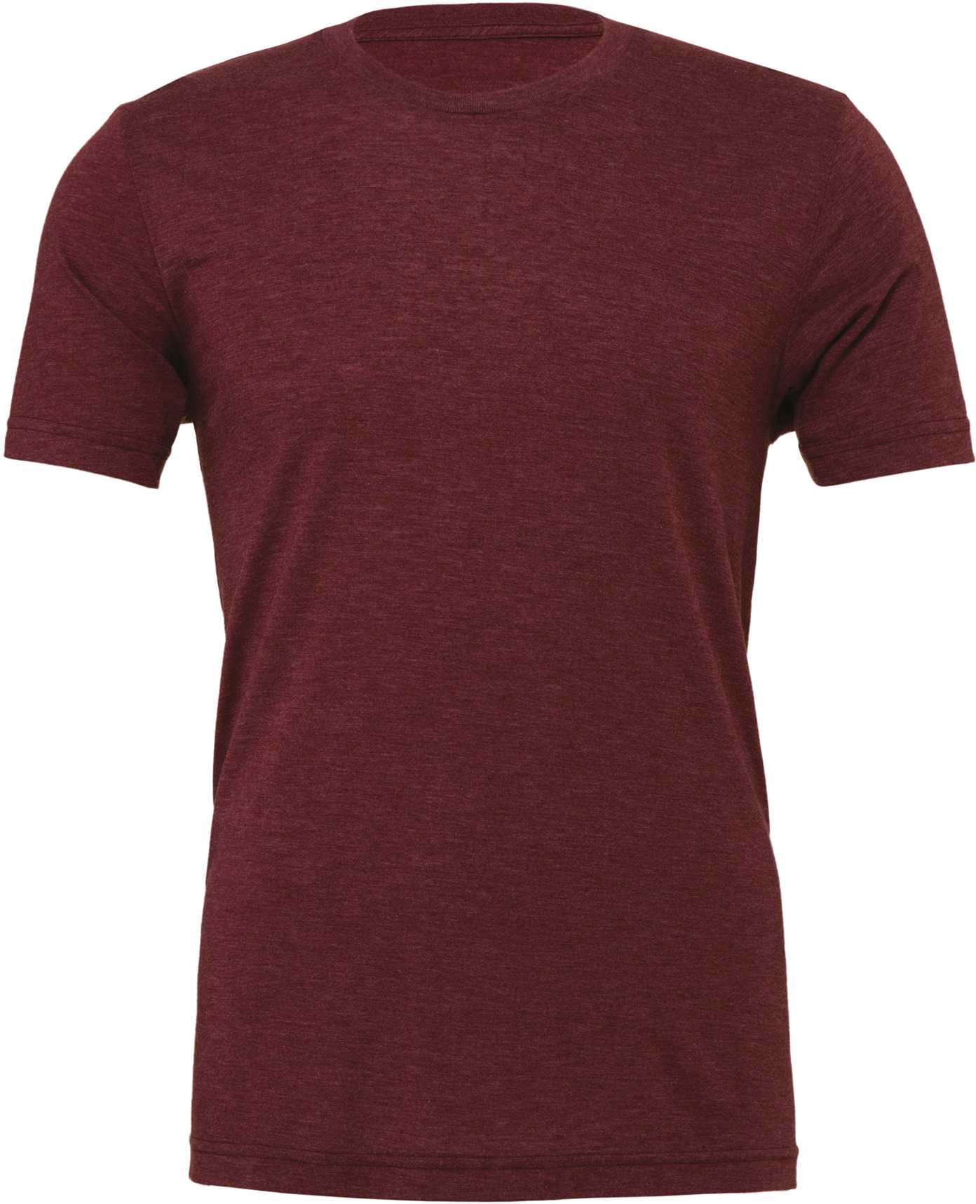 Camiseta Triblend cuello redondo Maroon Triblend