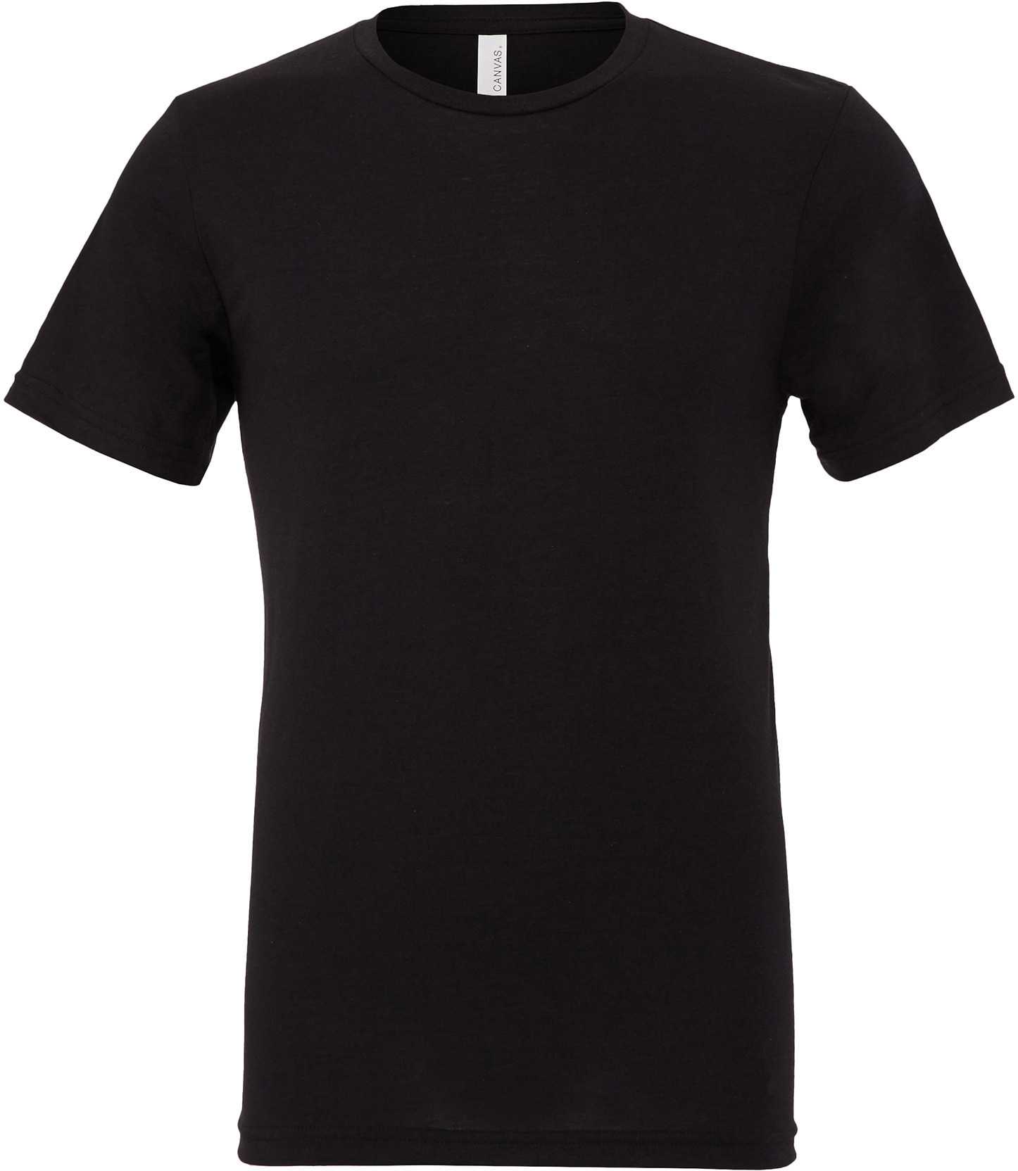 Camiseta Triblend cuello redondo Solid Black Triblend