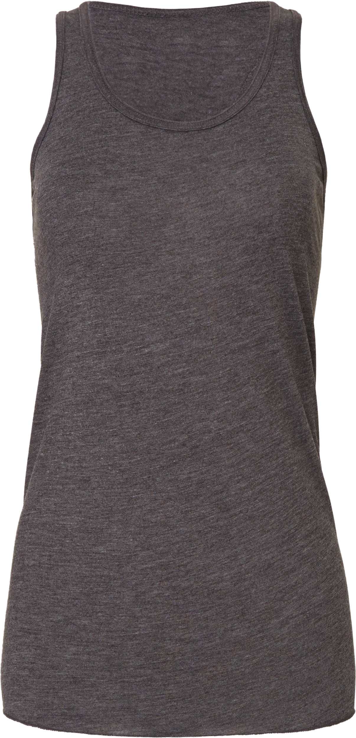 Camiseta Flowy sin mangas espalda estilo nadadora Dark Grey Heather