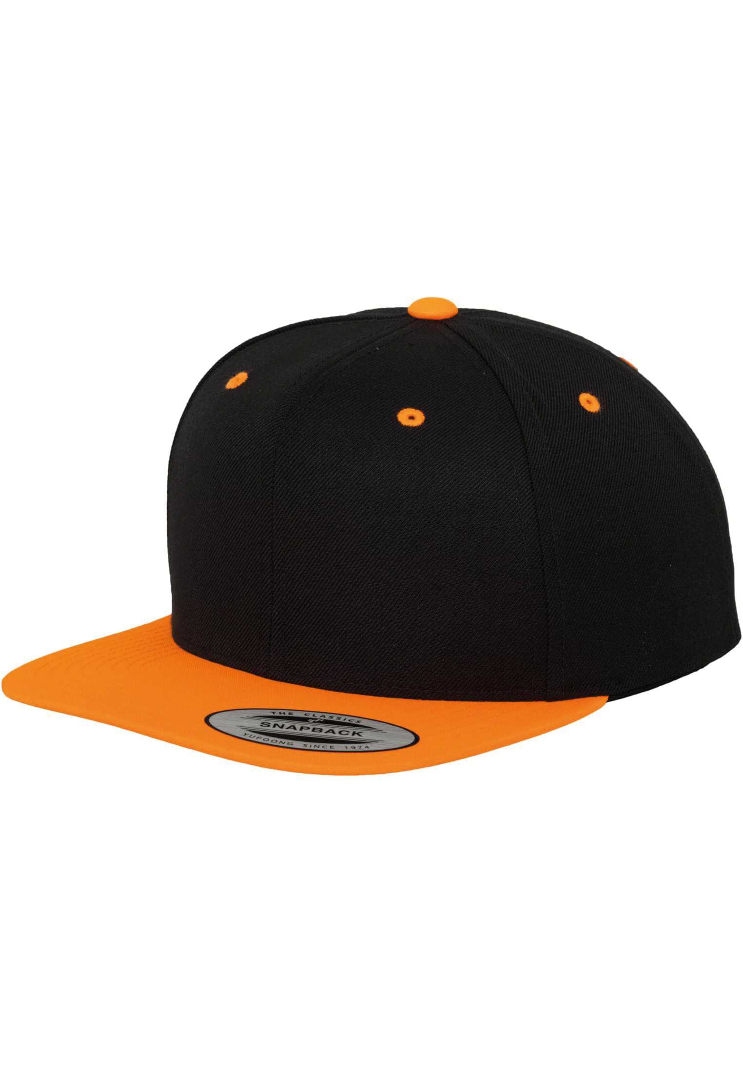 Gorra Classic  bicolor snapback BLACK / Neon Orange