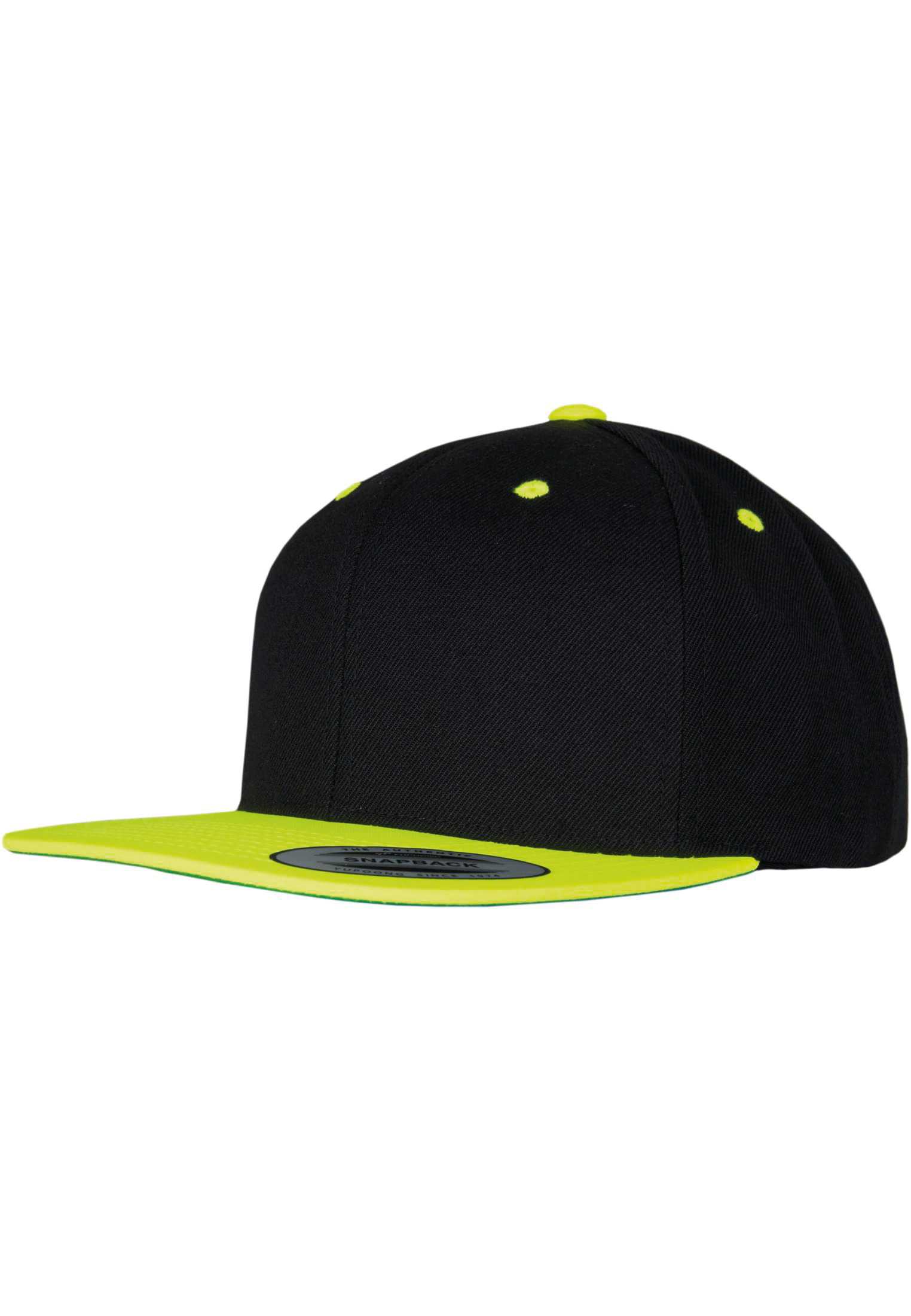 Gorra Classic  bicolor snapback BLACK / Neon Yellow