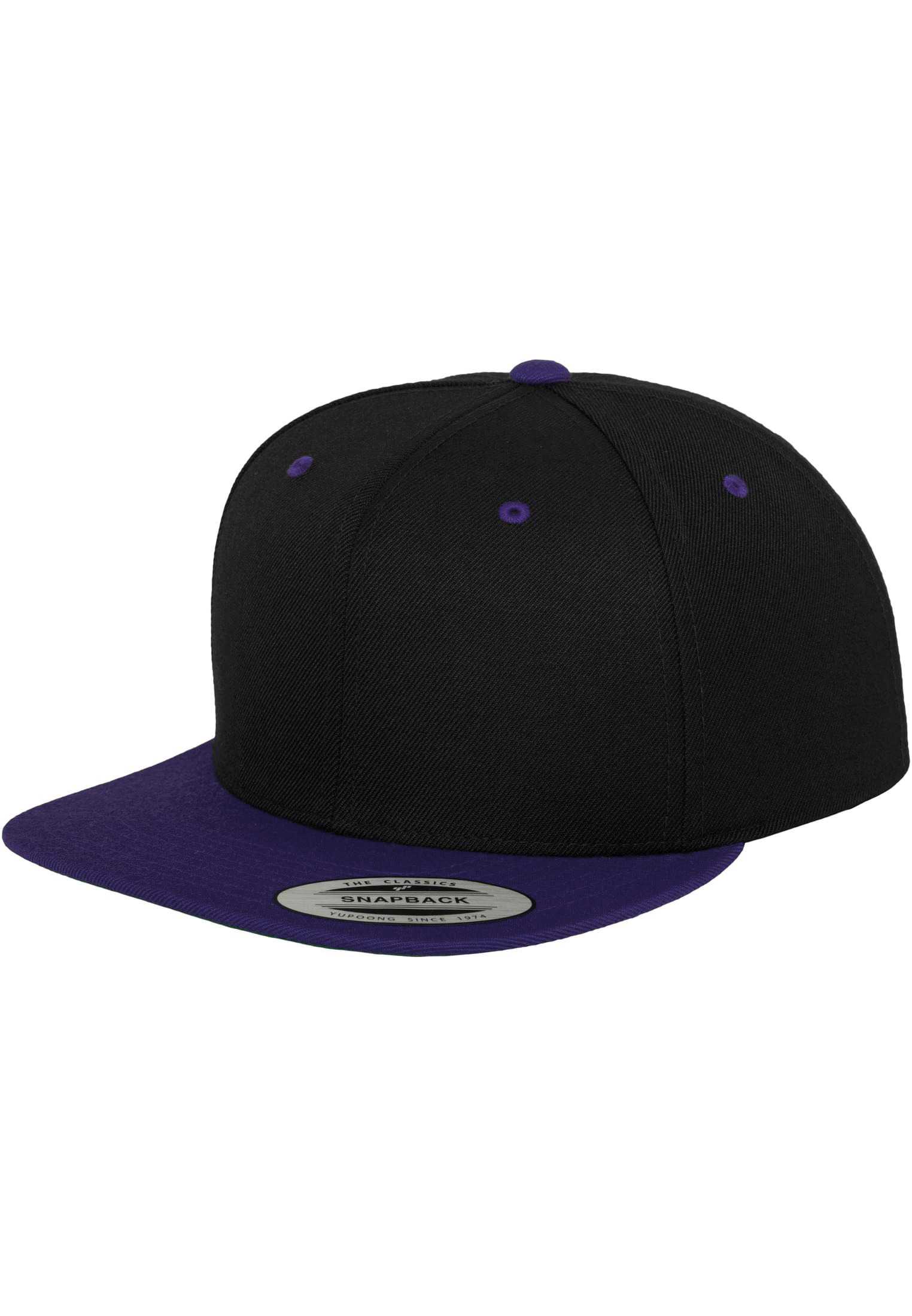 Gorra Classic  bicolor snapback BLACK / PURPLE