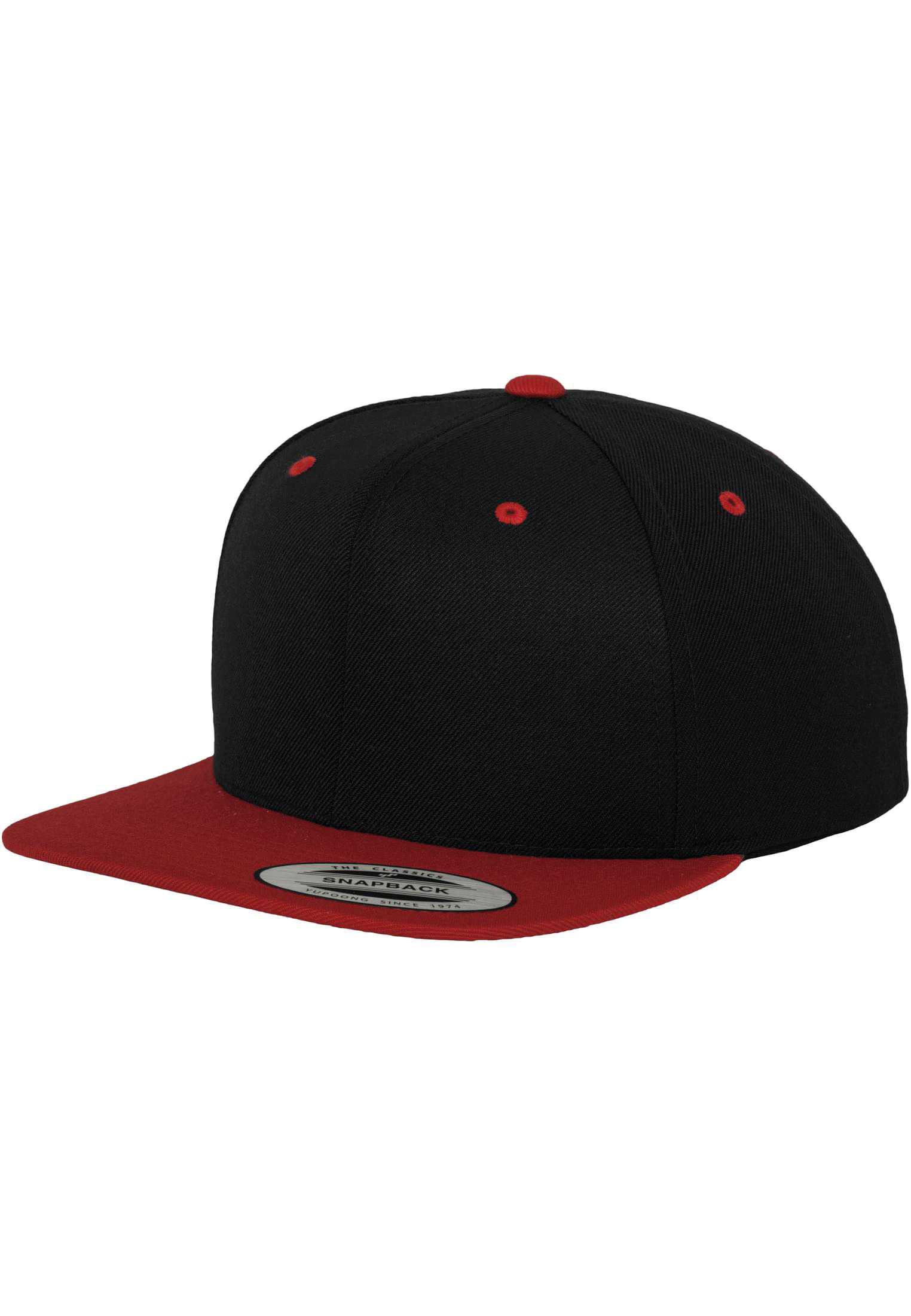 Gorra Classic  bicolor snapback BLACK / RED