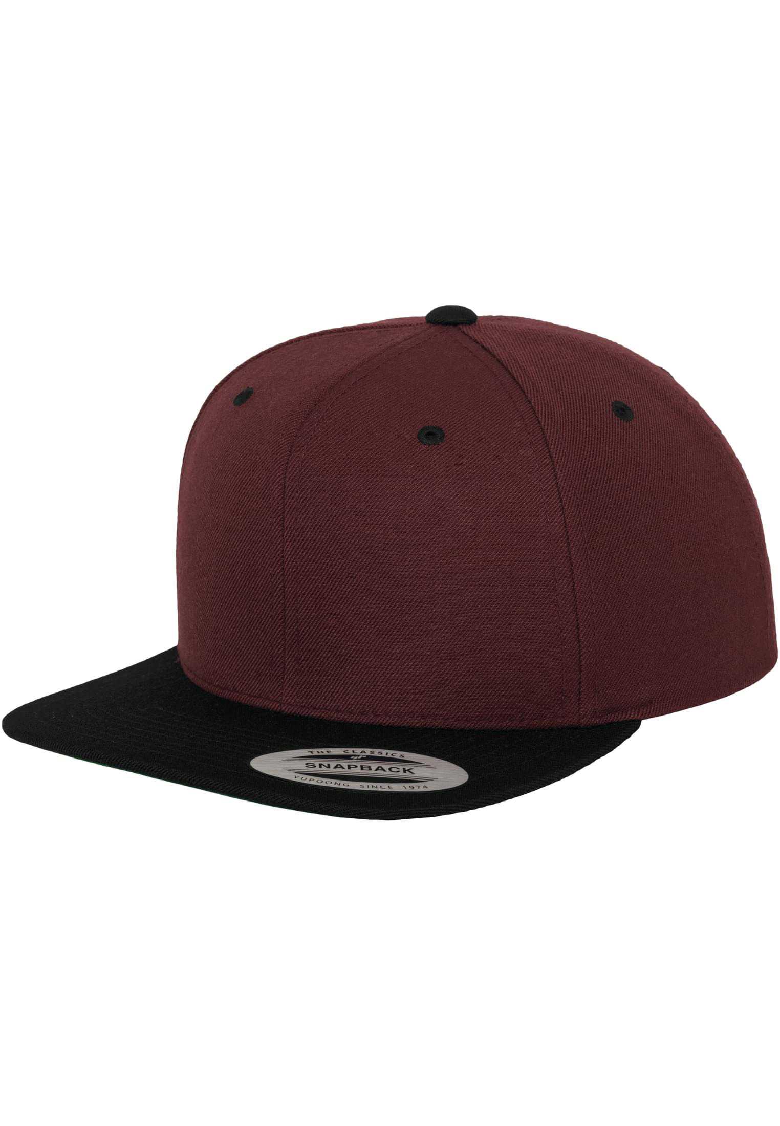 Gorra Classic  bicolor snapback MAROON / BLACK