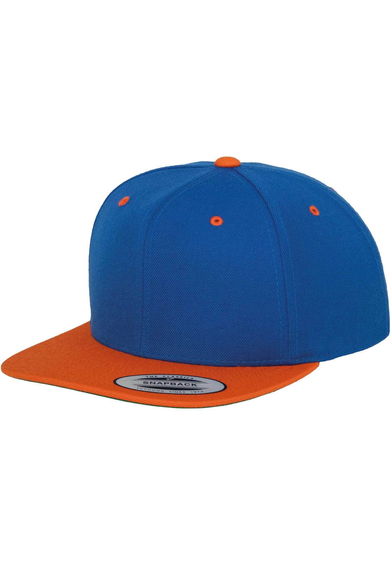 Gorra Classic  bicolor snapback ROYAL / ORANGE