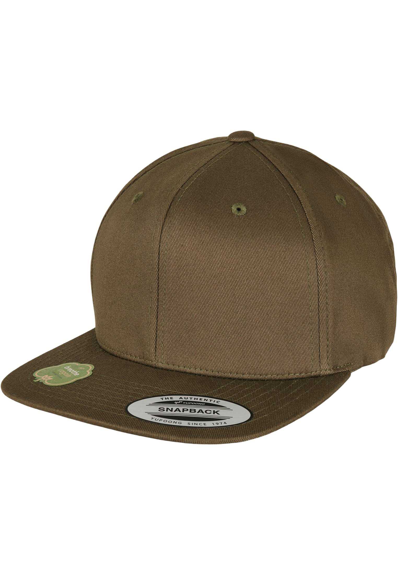 Gorra snapback algodón orgánico<br/> Burnt Olive