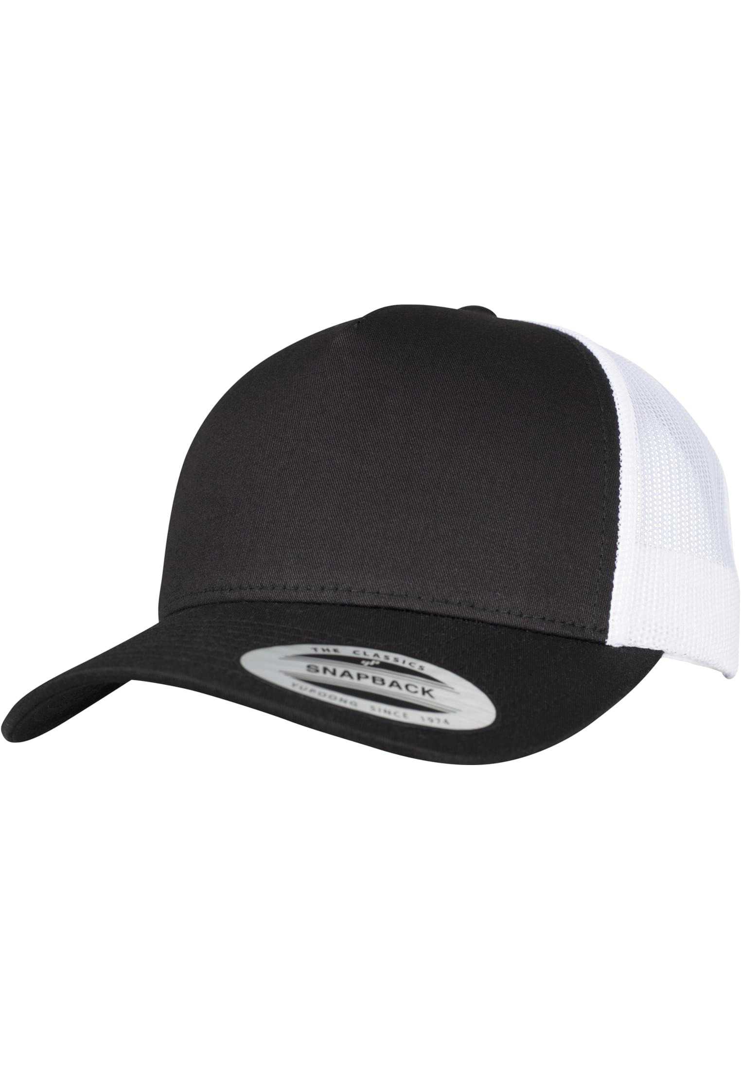 Gorra trucker retro bicolor<br/> BLACK / WHITE