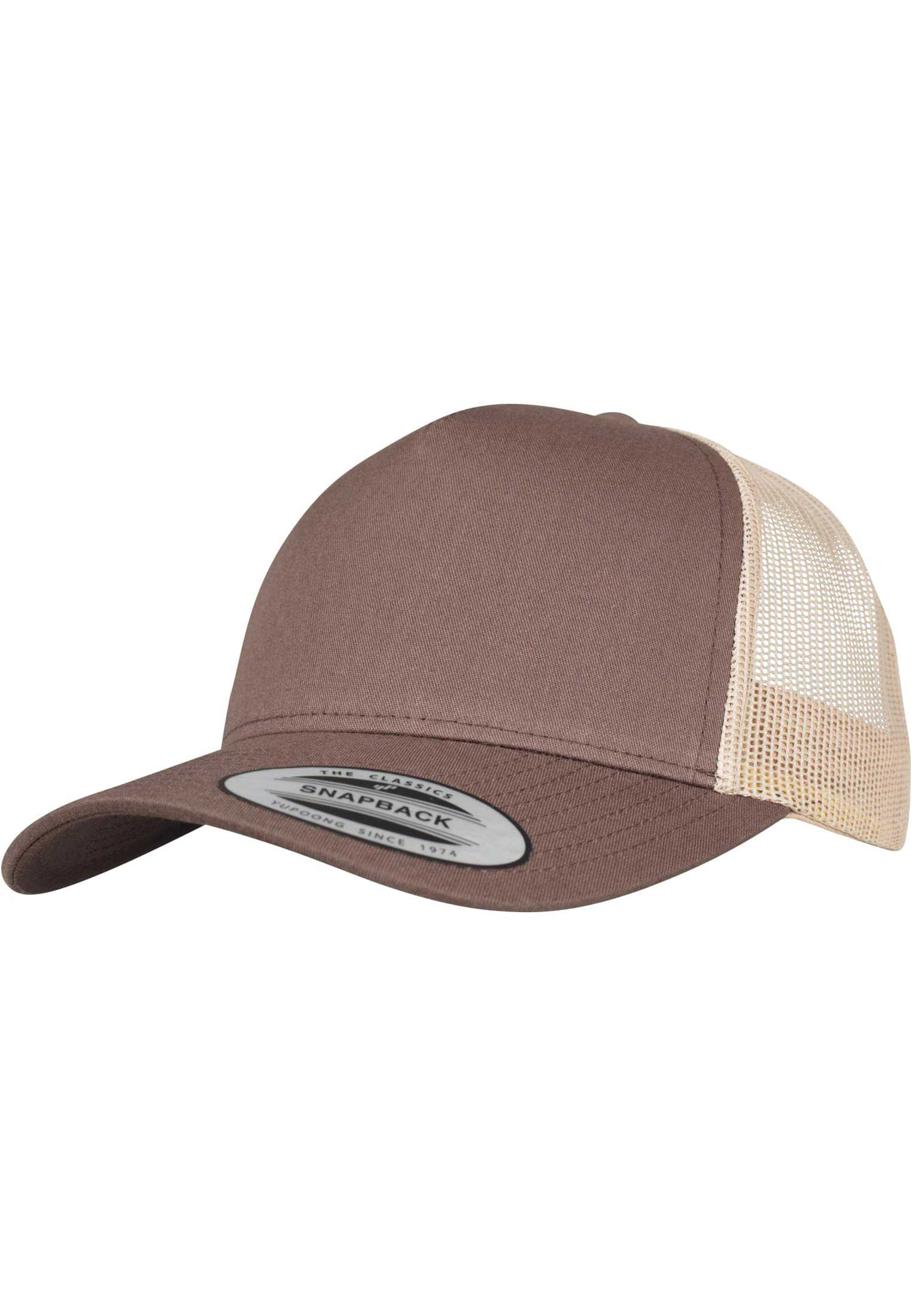 Gorra trucker retro bicolor<br/> BROWN / KHAKI