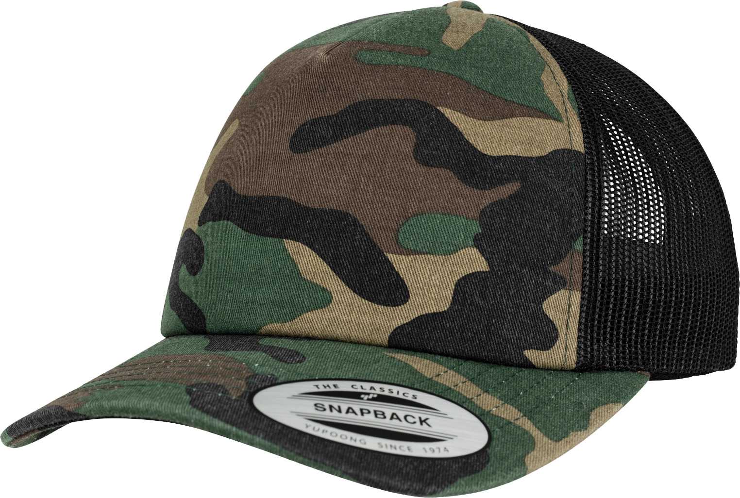 Gorra Trucker Camo WOOD CAMOUFLAGE / BLACK