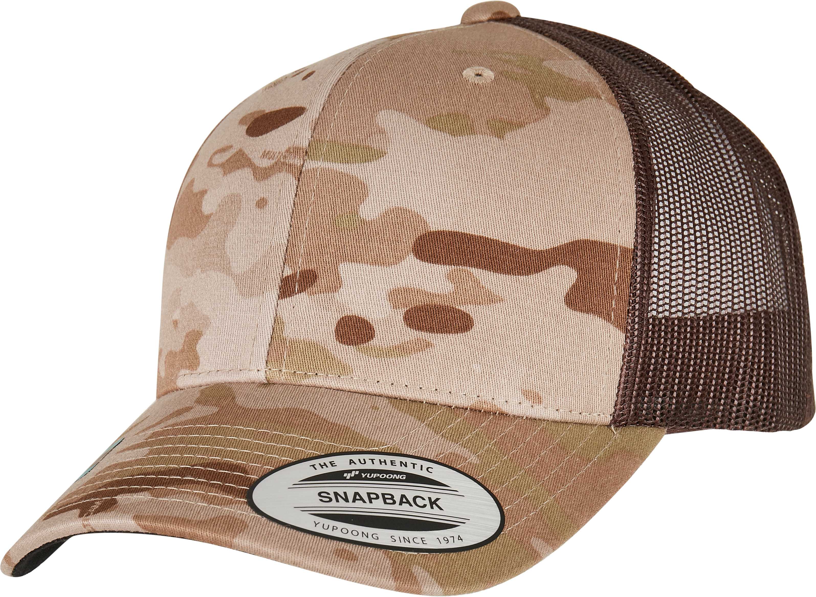 Gorra trucker retro multicam<br/> Arid / BROWN
