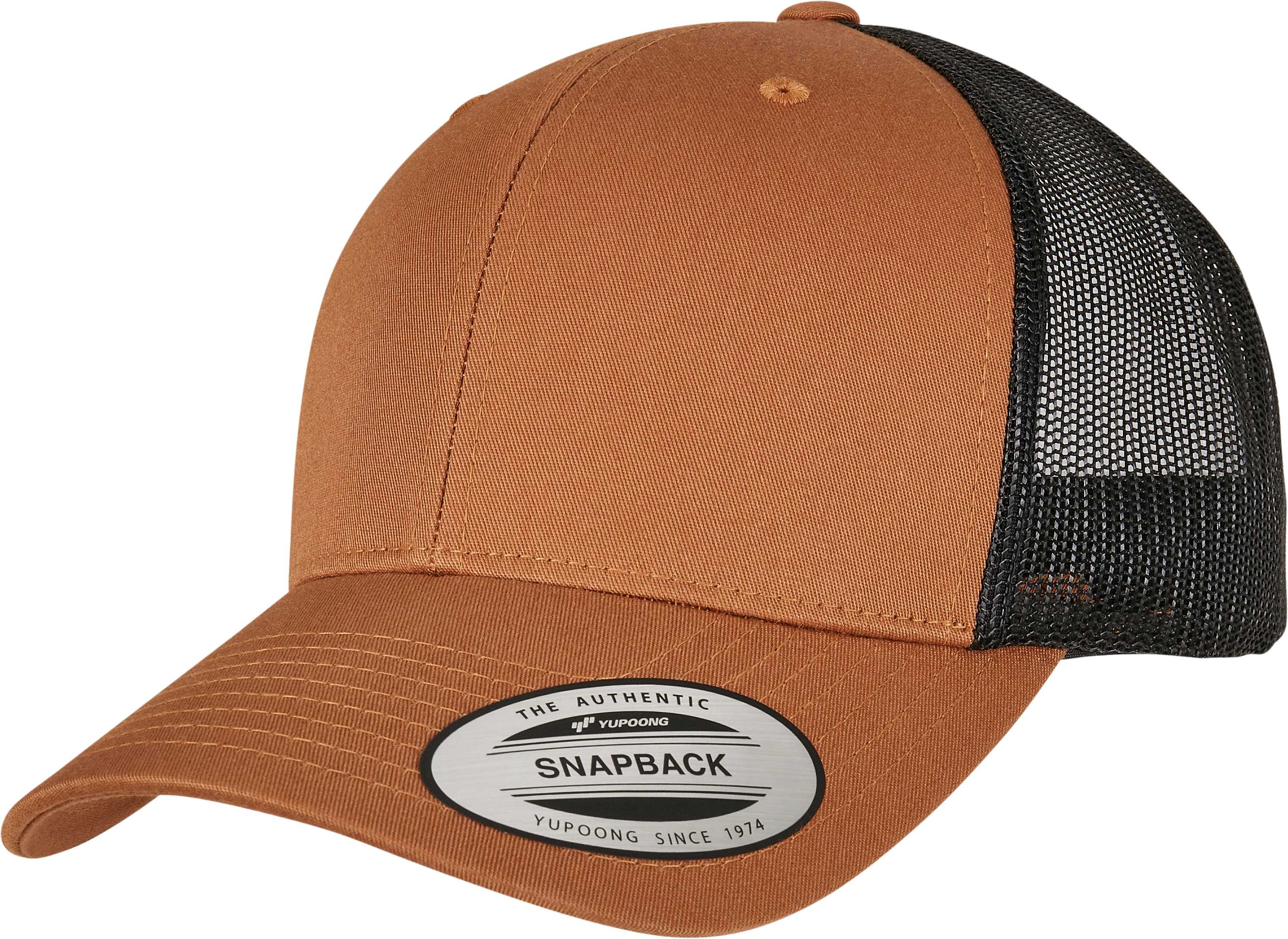 Gorra trucker retro bicolor<br/> Caramel / Black