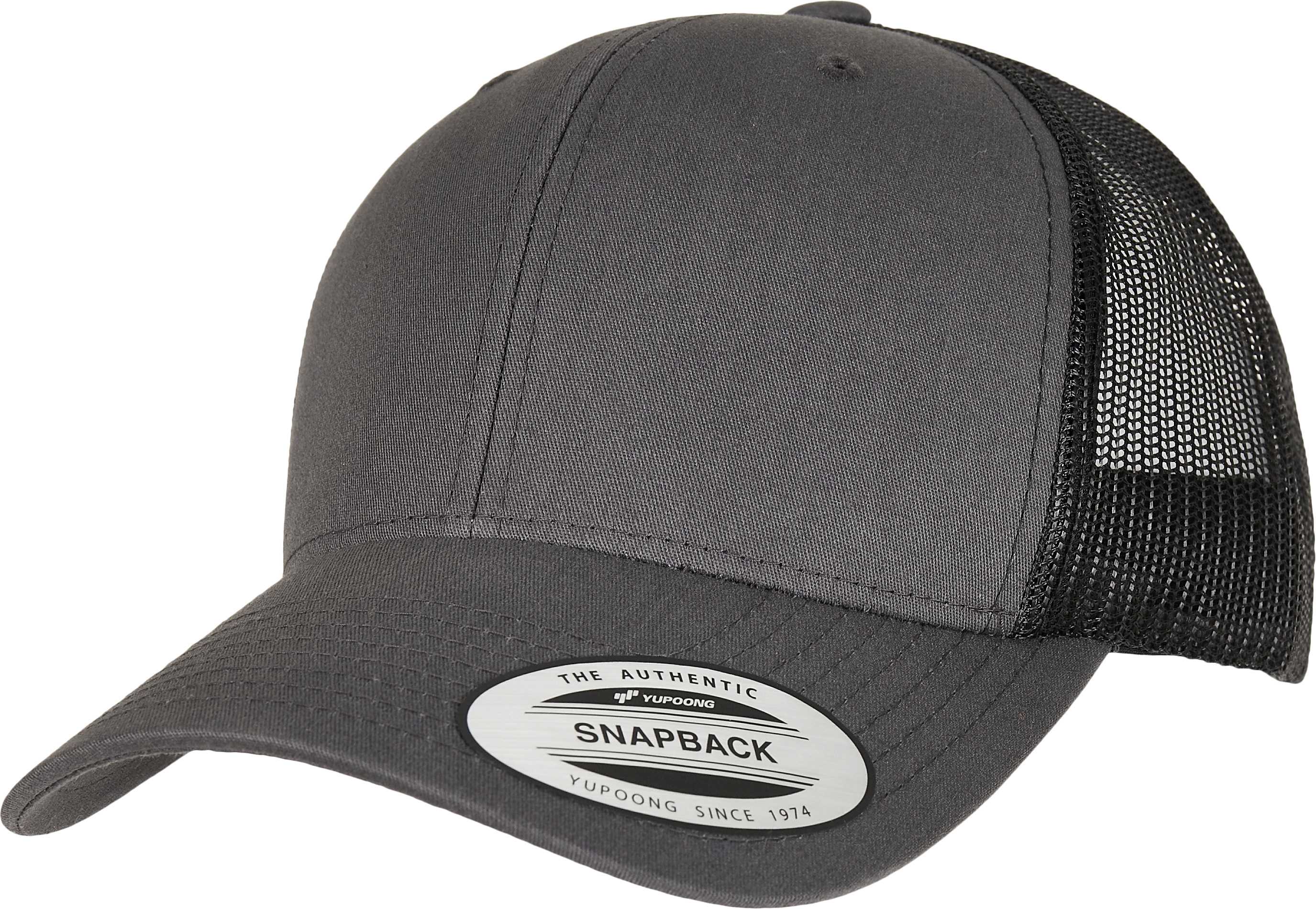 Gorra trucker retro bicolor<br/> CHARCOAL / BLACK