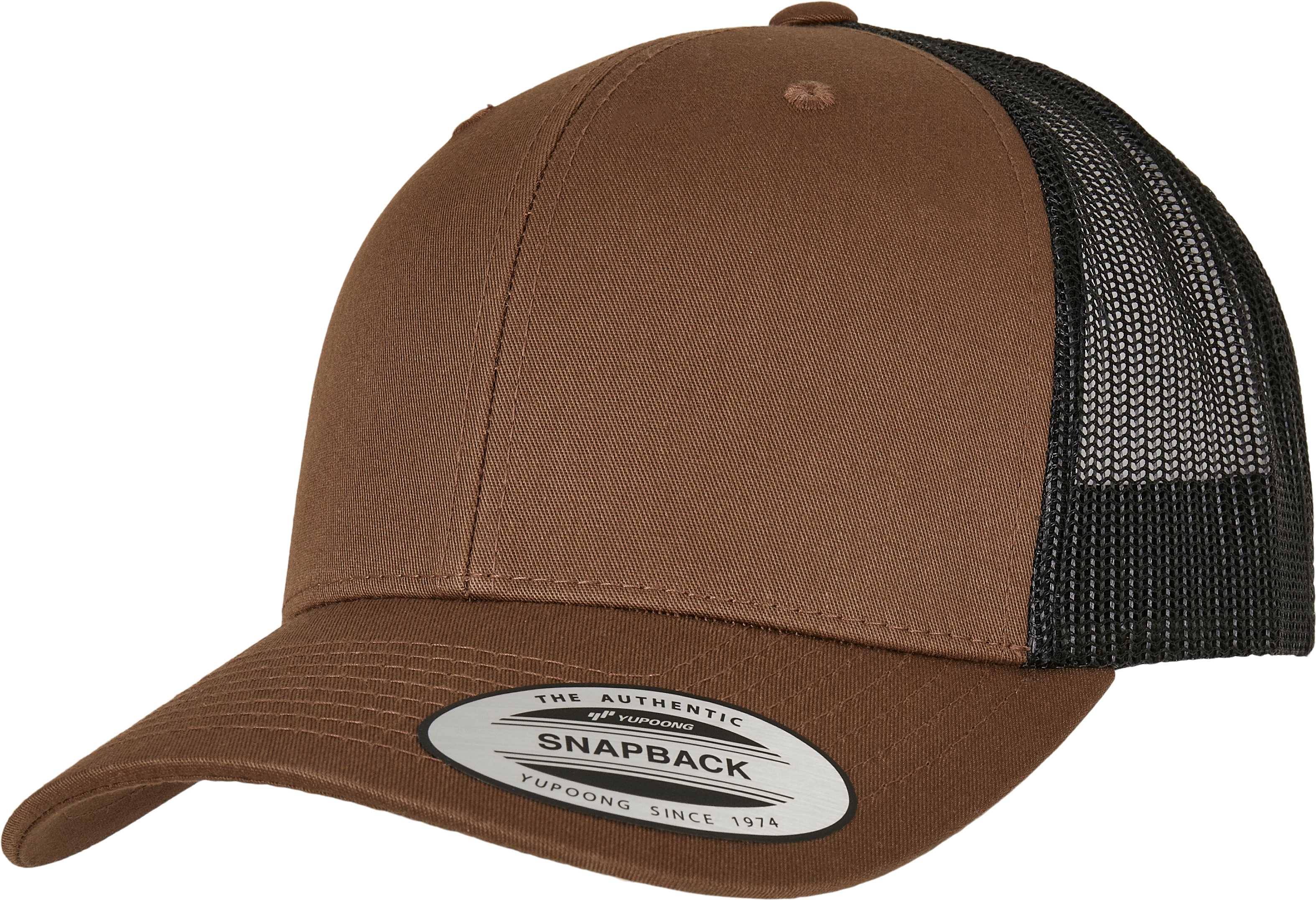 Gorra trucker retro bicolor<br/> Coyote Brown / Black