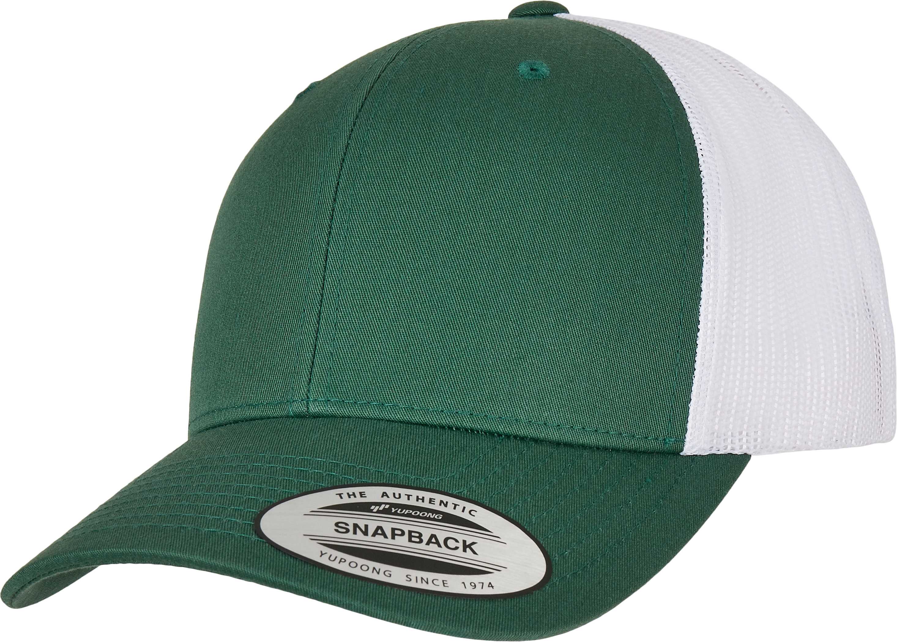 Gorra trucker retro bicolor<br/> Evergreen / White