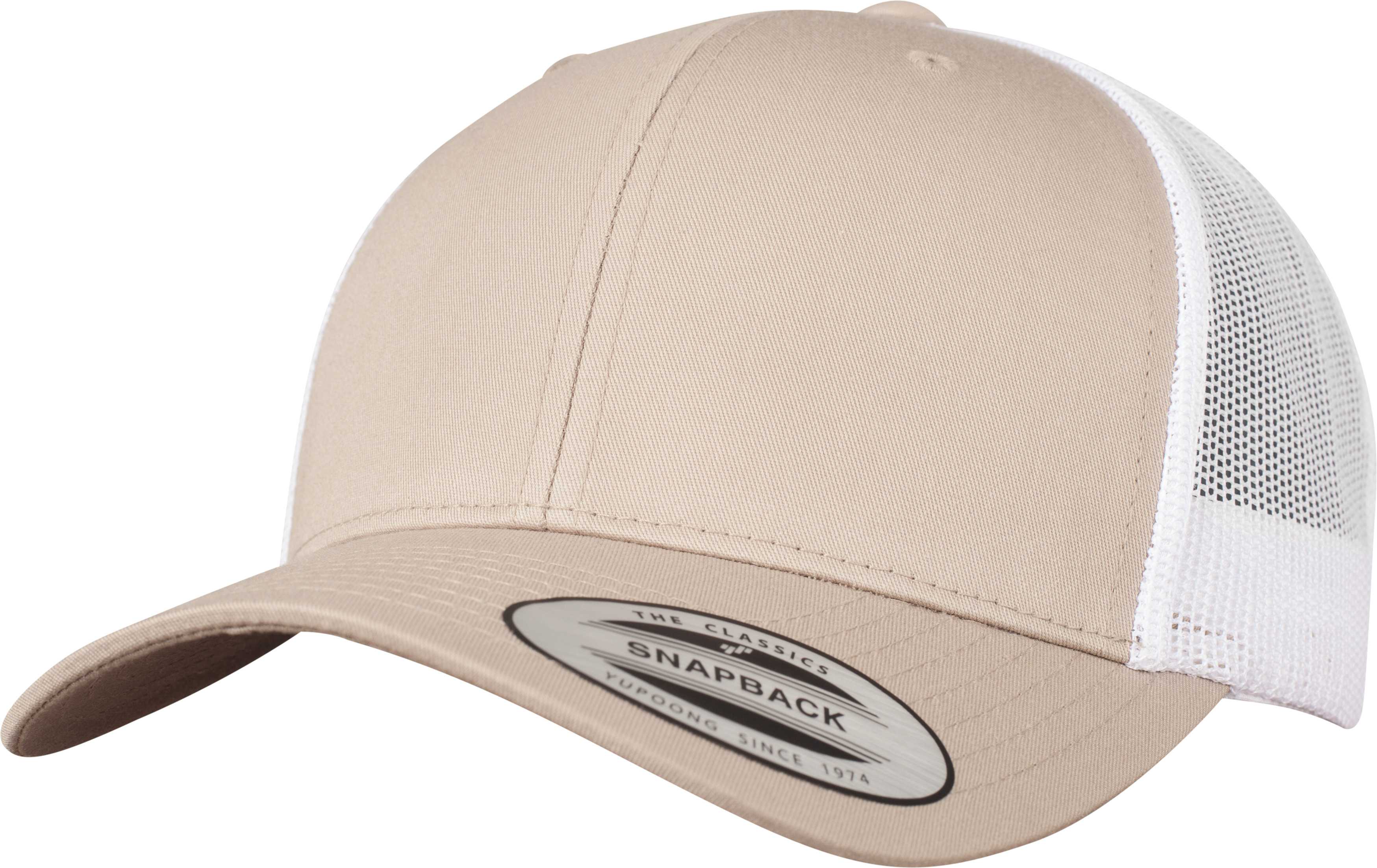 Gorra trucker retro bicolor<br/> Khaki / White