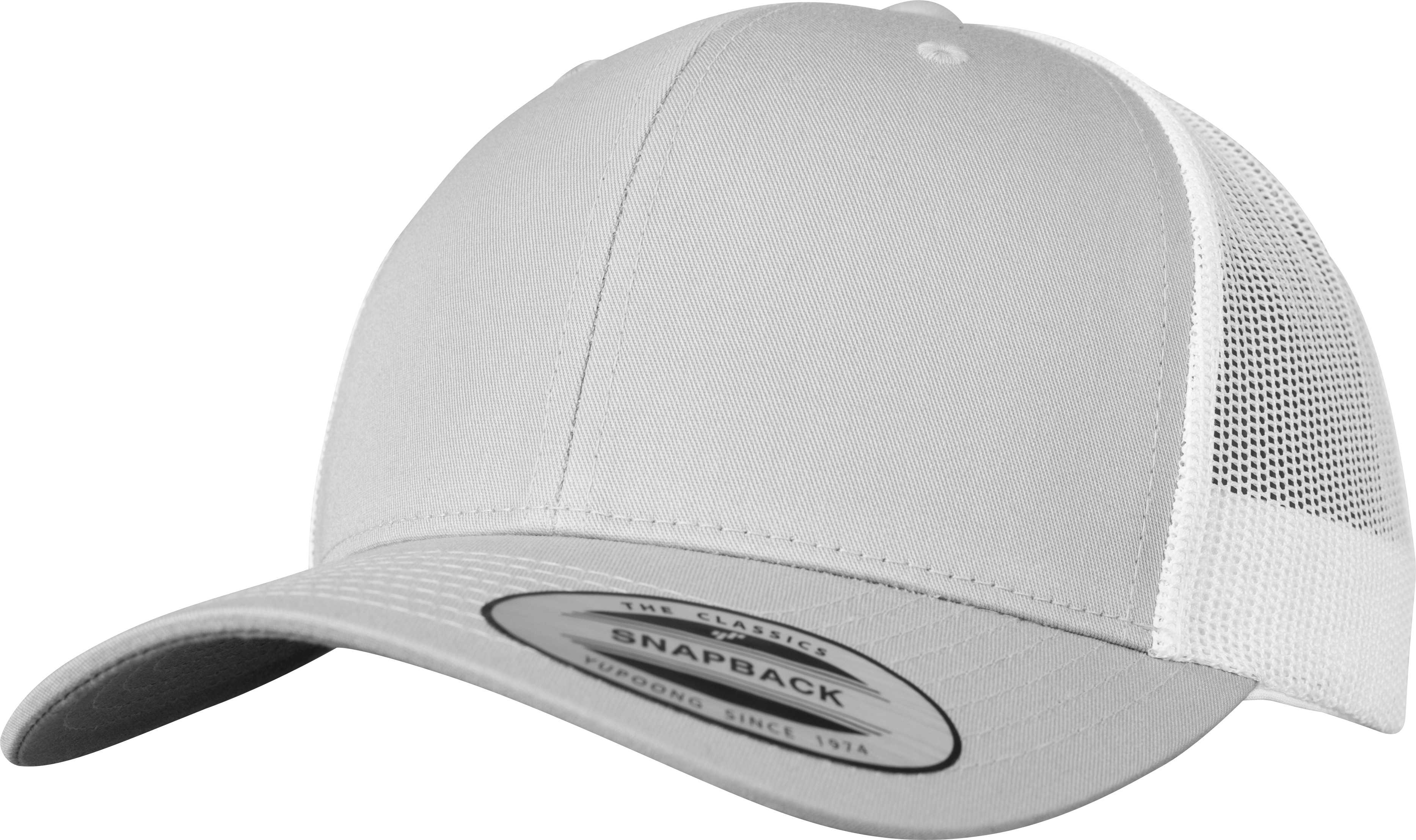 Gorra trucker retro bicolor<br/> Silver / White