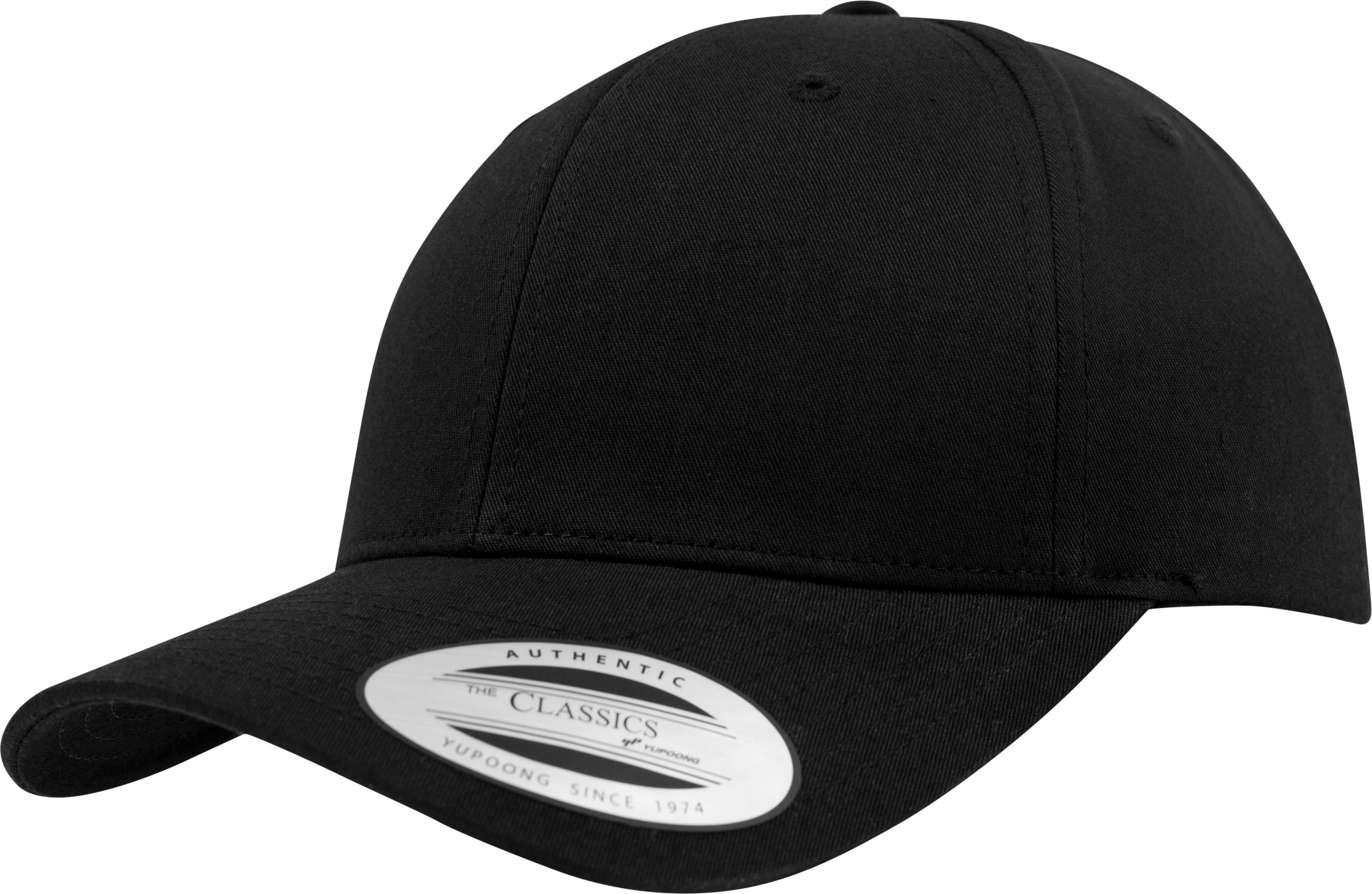 Gorra curva clásica Snapback BLACK