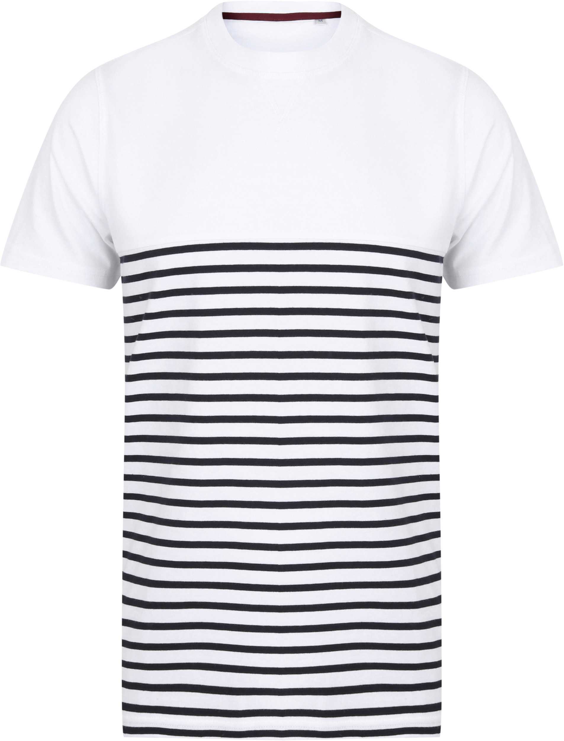 Camiseta de manga corta Breton White / Navy