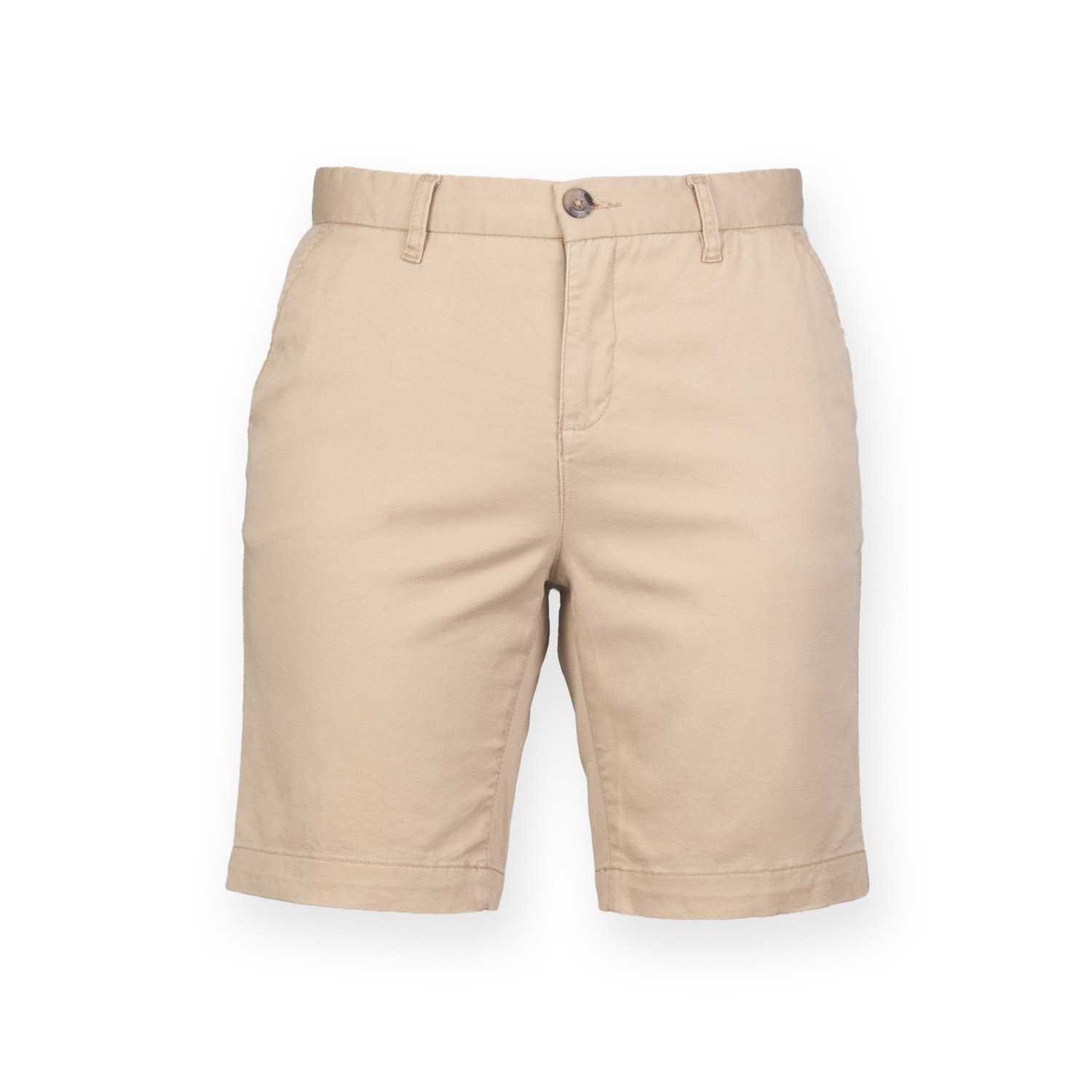 Short Chino Stretch mujer Stone