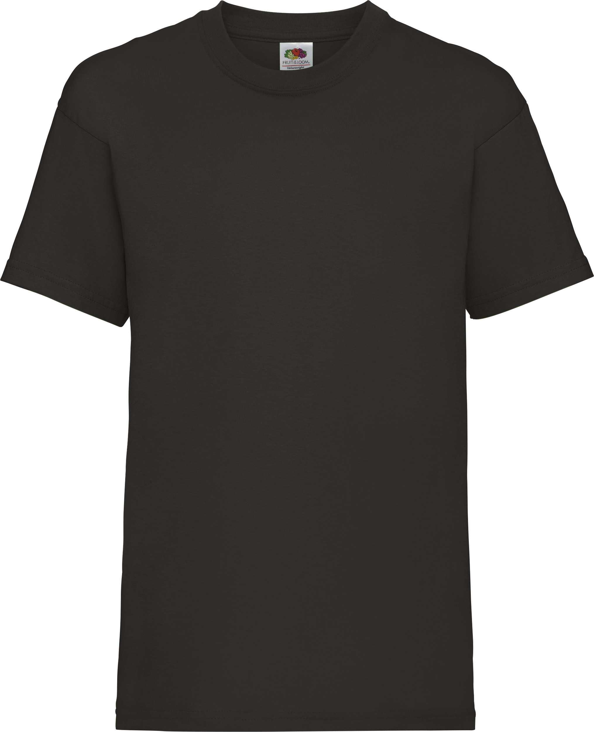 Camiseta valueweight niños (61-033-0) Black